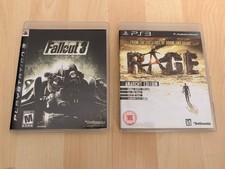 Fallout 3 AND Rage - PS3 Games - Playstation 3 - Both Excellent Condition