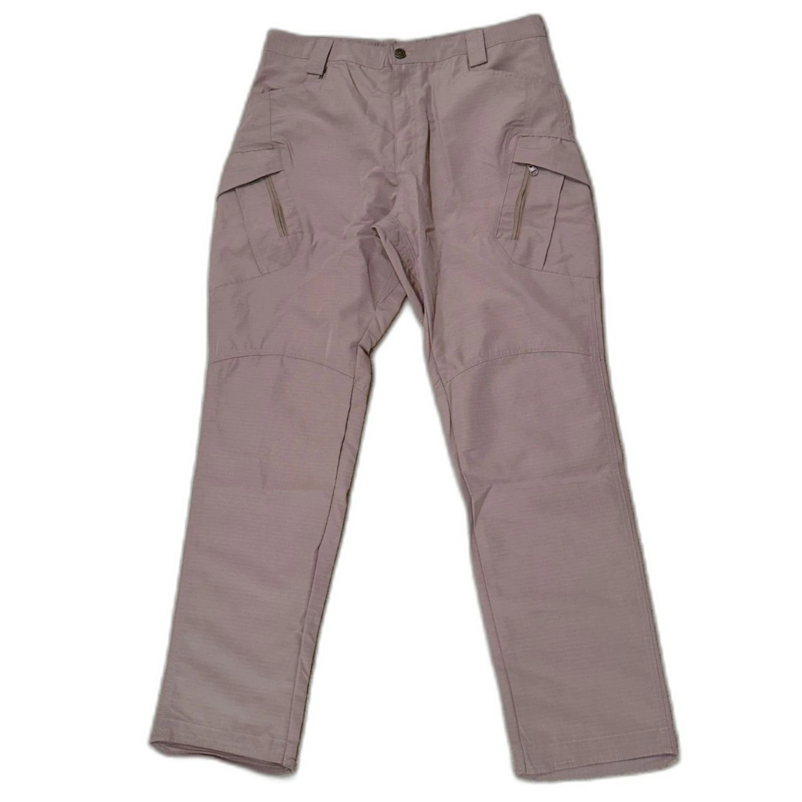 Men's Khaki Tactical Pants Combat Cargo Military Casual Hiking 36x31 Zip Pockets