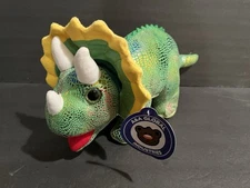 Triceratops Dinosaur Plush Toy New w/ Tag A&A Global Industries Inc. Rainbow