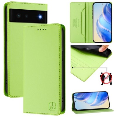 Protector Case For GOOGLE Pixel 6 PhoneLeather FlipCoverPatterned