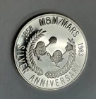 1983 M&M Mars Hackettstown New Jersey Franklin Mint 25 Years Sterling Silver