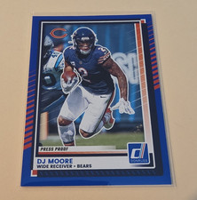 Panini 2025 Donruss DJ Moore Chicago Bears #155 Press Proof Blue Football Card