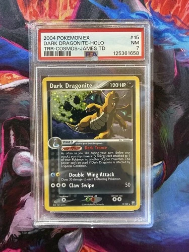 Dark Dragonite 15/109 Pokémon Team Rocket Returns HOLO Graded PSA 7