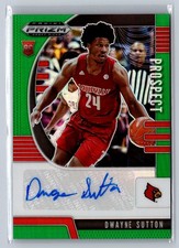 Dwayne Sutton 2020 Panini Prizm Draft Picks #PA-DS Prospect Auto Green