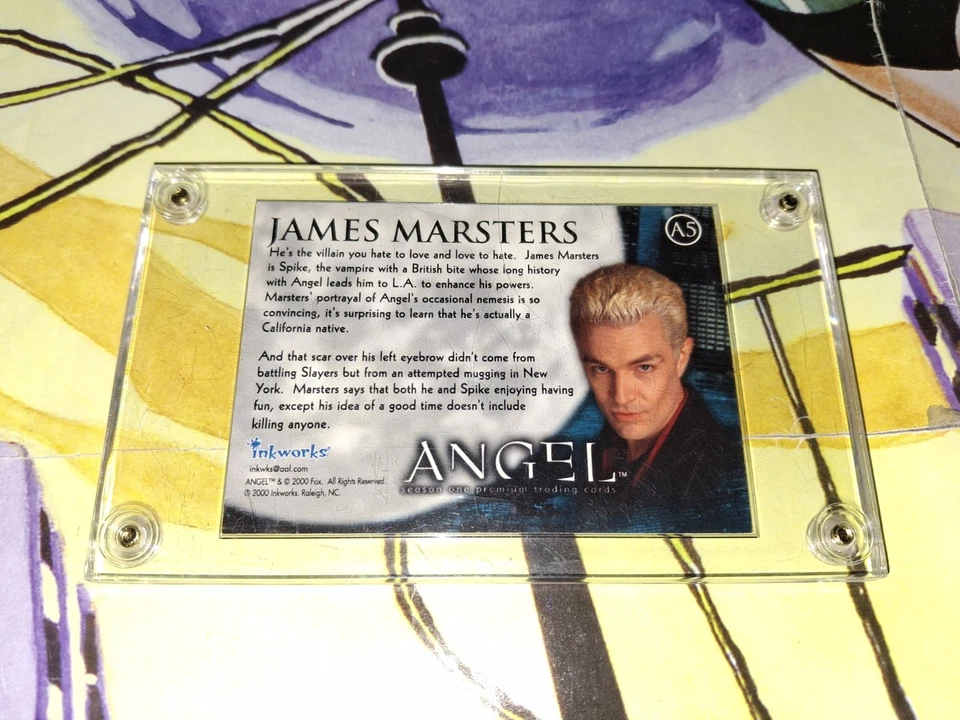 2000 Angel Inkworks Autographed James Marsters As Spike Card...Screw Down... A5 - Image 3 of 4