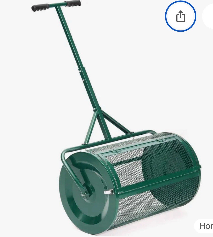 VIWAT 24 in. Compost Peat Moss Spreader