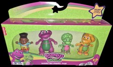 Barney's World Barney Hey Friends Pack Fisher Price 4 Figures -NEW