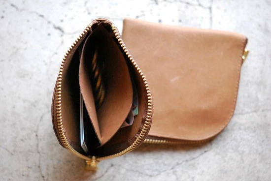 Anchor Bridge x Roberu Zip Wallet Beige Horween Horsehide Leather Shell Cordovan - Image 3 of 4