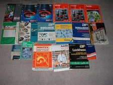 JOB LOT OF CAR PARTS CATALOGUES.  LUCAS BORG & BECK GIRLING ETC.FREE U.K POSTAGE