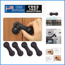 Cabinet Locks for Babies and Child Safety, 4 Pack Childproof Latches with...