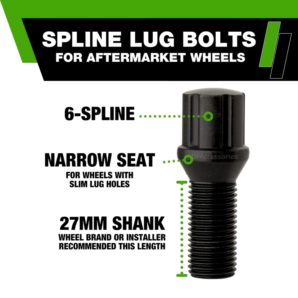 Black Lug Bolts | 2019-2026 BMW X5 | Aftermarket Wheels - Image 4 of 4