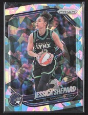 2025 Panini Prizm WNBA Jessica Shepard #137 Cracked Ice Minnesota Lynx