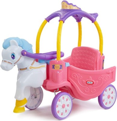 Little Tikes Princess Horse & Carriage Pink Ride-On Kids Girls Gift FREE SHIP