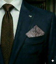 S  W 12.5 X 12.5 Pocket Square, Various Colors  Paisley Patterns.