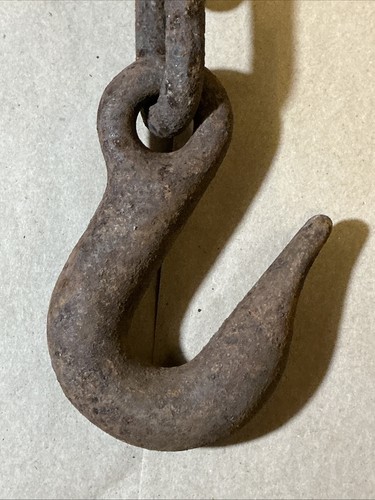 Pair Of Vintage Safety Chains For Military Jeep Trailer INV-JDJ17 - Picture 2 of 21