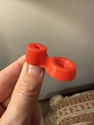 Vintage Playmates 1990 TMNT Technodrome Authentic Red Ooze Nozzle Part