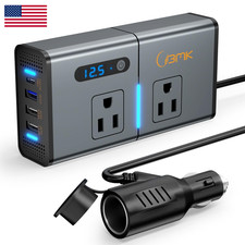 Bmk Bmk 200W 7-In-1 Car Power Inverter Dc 12V To 110V Ac Pd 27W Usb-C Qc 3.0