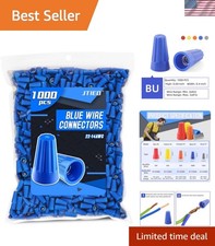 1000 Pcs Blue Wire Nuts Connector, Insulating Insert Twist Electrical Wire Te...