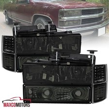 Smoke Headlightsparking Corner Lamp Fits 1994-1998 Chevy C10 Ck Tahoe Suburban
