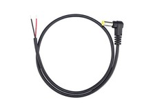 6pcs 5.5mm X 2.1mm 90 Degree Right Angle Dc Power Male Plug Jack To Bare Wire Op