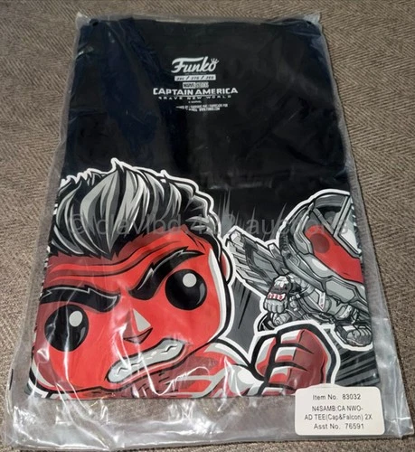 Funko POP! Tee - Capt America Brave New World - Collector Corps 2XL T-Shirt