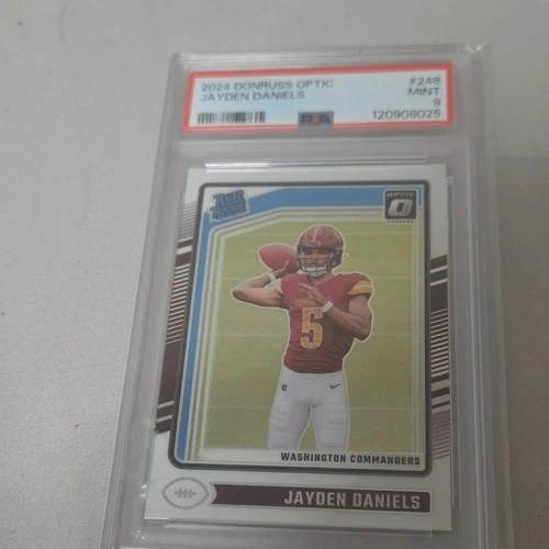 Panini Donruss Optic 2024 Jayden Daniels #248 Rated Rookie PSA 9 Commanders Foo…