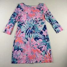 LILLY PULITZER Marlowe Dress LET'S CHA CHA Womens Small INDIGO #97181