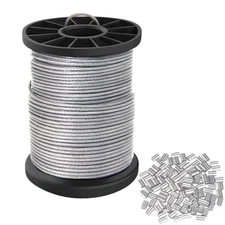 Vinyl Coated Picture Hanging Wire 1.5mm Up to 150lbs,100 Feet(30.5M)... 