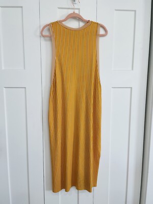 mustard designer dress Nicole Paloma Original Hand Sewn Striped NWOT 30A Long dress Size:Lrg custom_Spring Break Garlic Expressions Vinaigrette Dressing Every detail of this