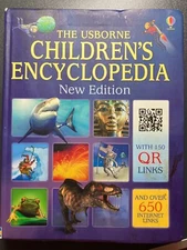 Usborne CHILDREN'S ENCYCLOPEDIA New Edition SoftCover w QR & Interne - GOOD