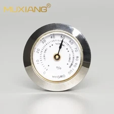 Cigar Hygrometer Round Hygrometer for Cigar Humidor Cigar Box Cigar Cabinet 25mm