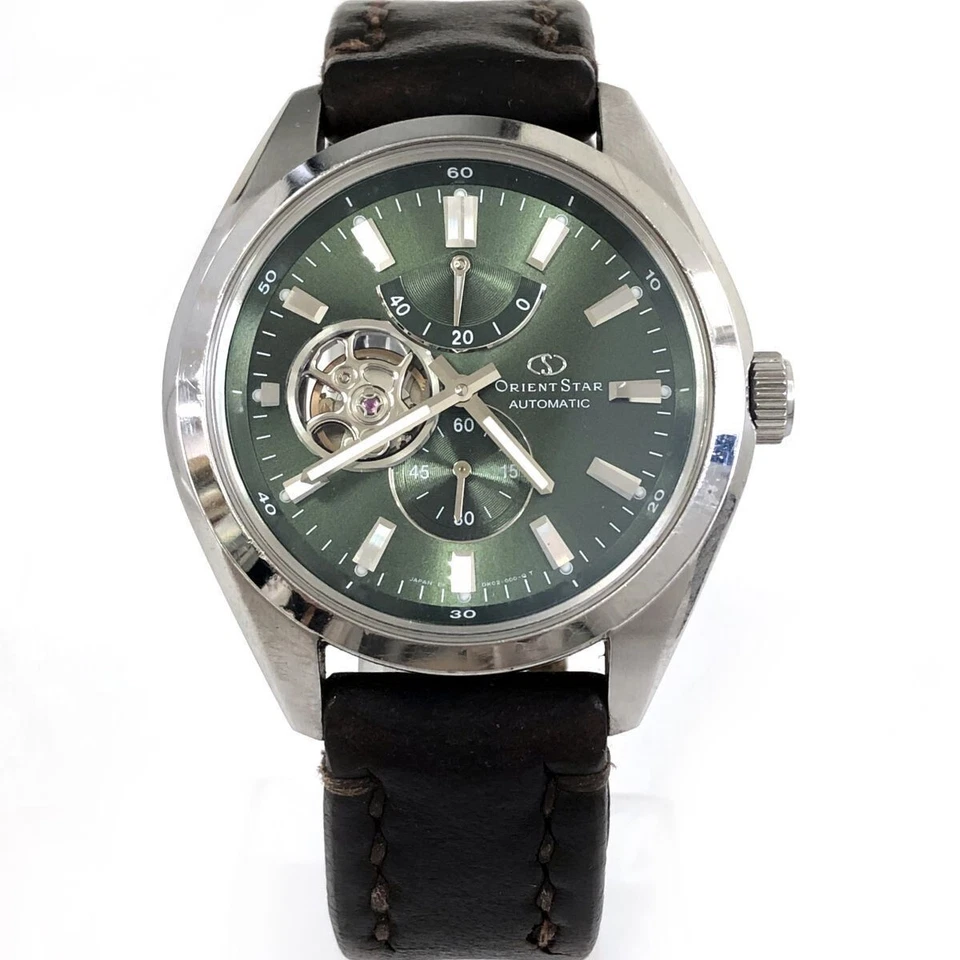[EXCELLENT+5 /BOX] Orient Star WZ0121DK Green Semi Skeleton Automatic Mens Watch - Image 4 of 4