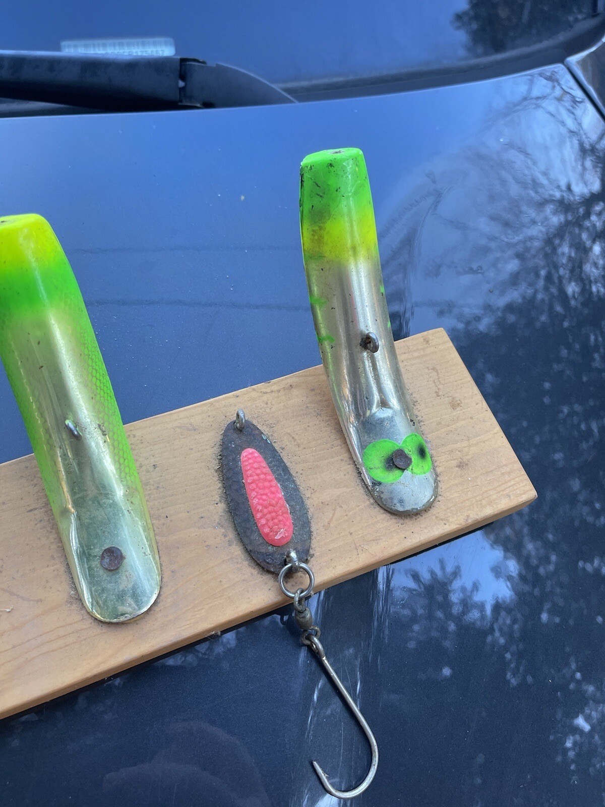 Coat Hat Hanger Fish Wobbler Flat Fishing Bait  Salmon Plugs Lot 7 Lure Cabin - Image 5
