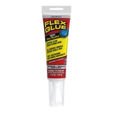 Flex Glue, 4 oz Squeeze Tube, Clear, Super Strong, Transparent, Rubberized