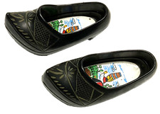 Pair Of Vintage Small WOODEN Clogs Doll 12 Cm