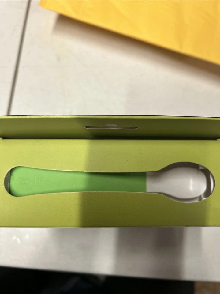 Zoli puré cuenco y cuchara niños bebé cuenco verde Zo•li Foto 2 de 4