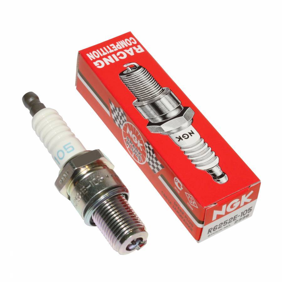 Bougie NGK Racing R6252E-105 pour optimiser la combustion des moteurs de course de karting