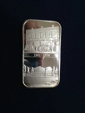 1976 World Wide Mint Coca Cola Columbus Georgia WWM-63 Silver Art Bar E4970