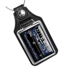 1963 Mercury Monterey Custom Magazine Ad Design Faux Leather Key Ring