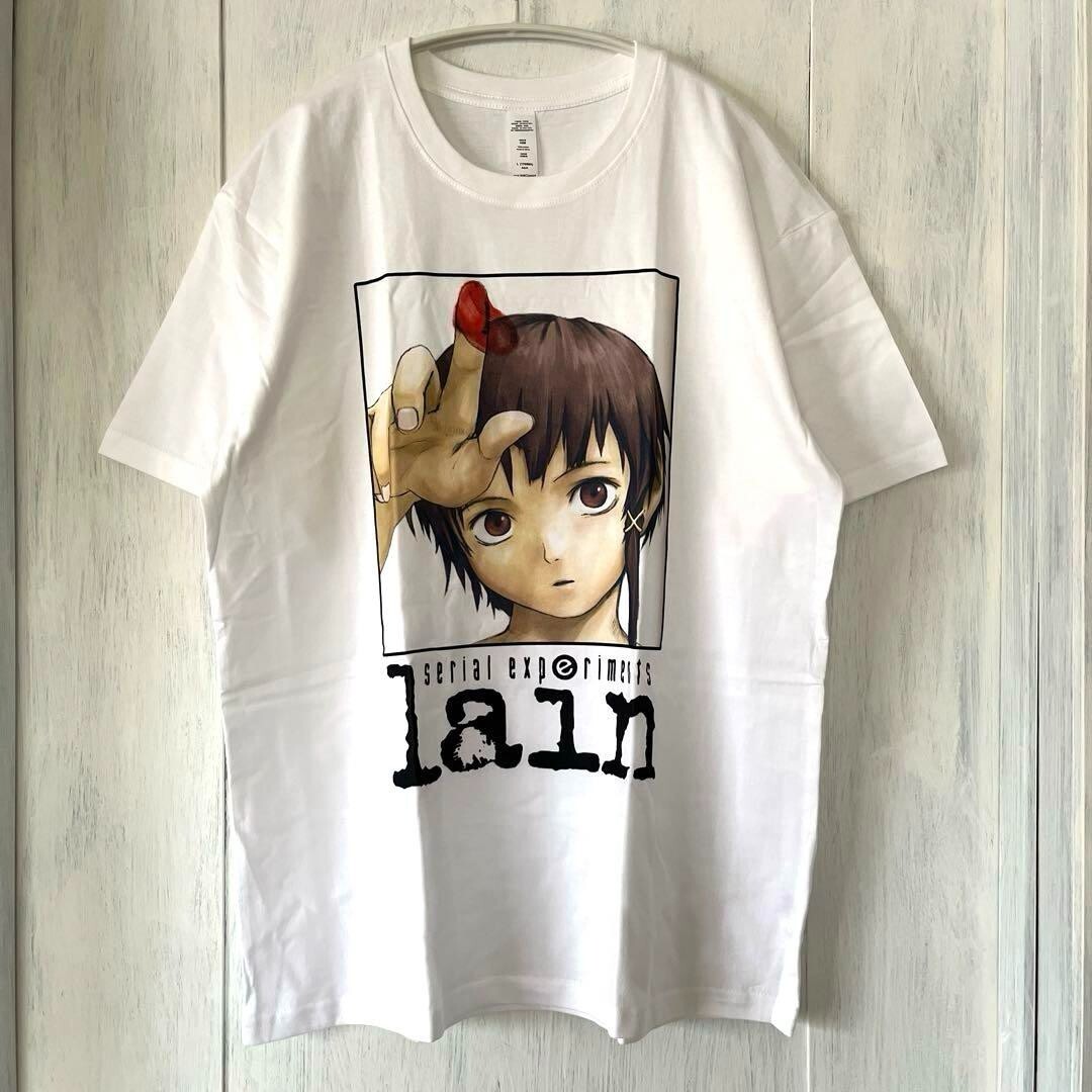 SERIAL EXPERIMENTS LAIN White T-shirt short sleeve anime fashion