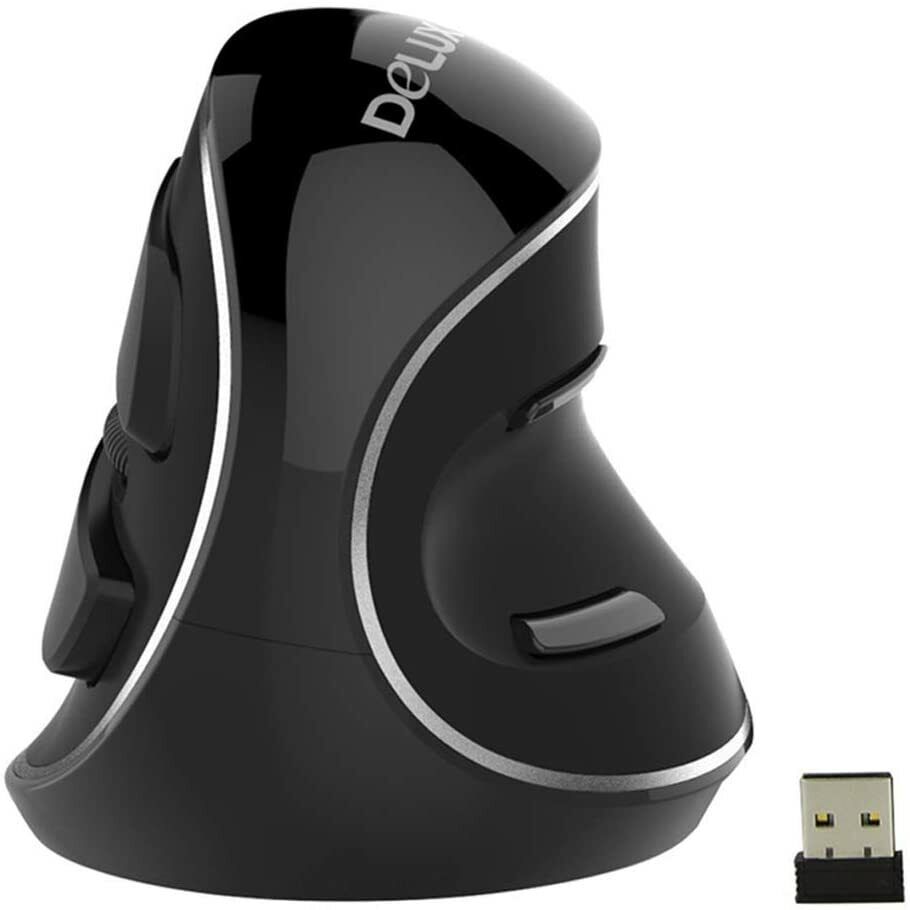 Ergonomic Vertical Wireless Mouse fr PC Laptop Computer 1600 DPI +/Wrist Support