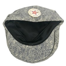 vintage denim newsboy cap acid wash deadstock NWT made in USA adult size S NOS