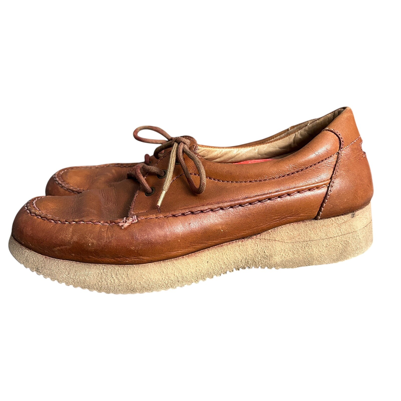 SAOLA Scarpe casual Rockport Rocsports in pelle 7 lacci Oxford marrone suola Vibram