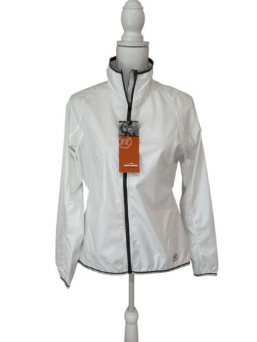 Novara New Womens Size Small White Stowable Cycling Jacket