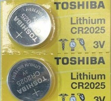 2x New Original Toshiba CR2025 CR 2025 3V LITHIUM BATTERY BR2025 DL2025 Watch