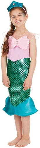 Girls Mermaid Princess Costume Kids Fish Tale Fairy Tale Dress Halloween - 第 1/5 張圖片