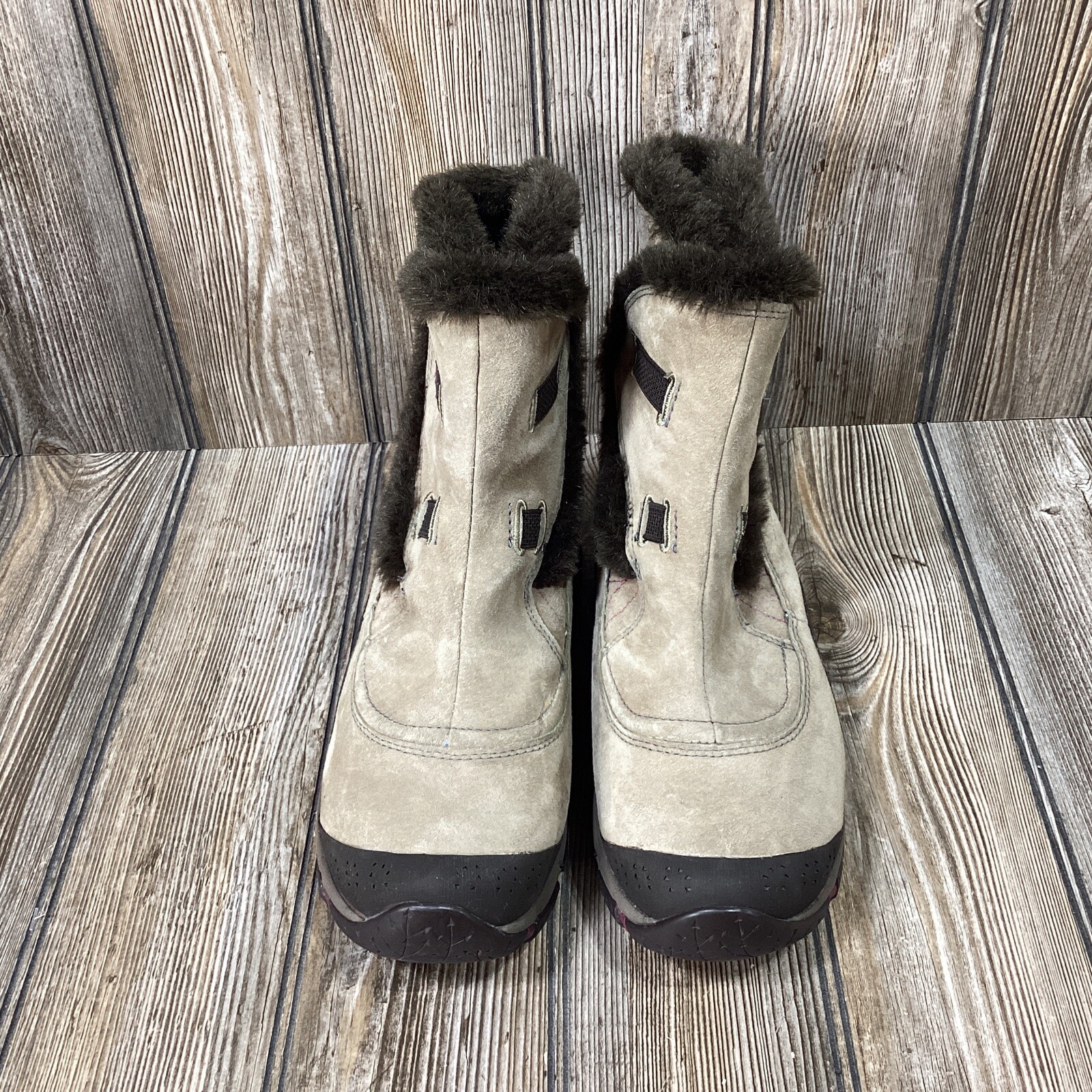 Stivali invernali Merrell Thermo Arc Ice impermeabili marroni bordo pelliccia sintetica donna 8 5