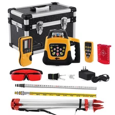 Automatic Self Leveling Red Beam Rotary Laser Level Kit with Tripod Measuring