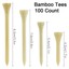thumbnail 4 - 100Pcs Golf Tees Bamboo Tee Golf Swing Practice Training Accessory 42/54/70/83mm