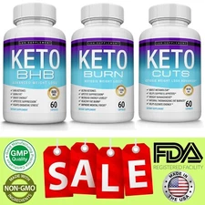 Keto Diet Pills Bundle Advanced Ketosis Ketogenic & Carb Blocker